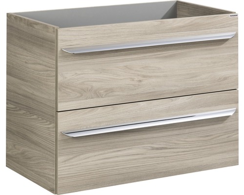 Waschtischunterschrank FACKELMANN Luxor BxHxT 80 x 60,5 cm x 45 cm Frontfarbe esche grau holzdekor 79801