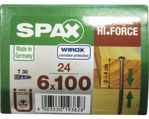 Verpackung Spax Hi.Force Schrauben 6x100 mm