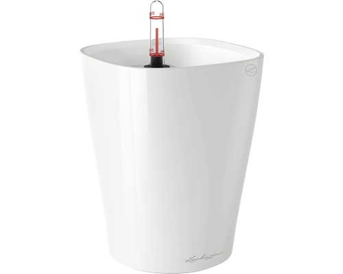 Pot Lechuza Deltini plastique Ø 14 H 18 cm blanc