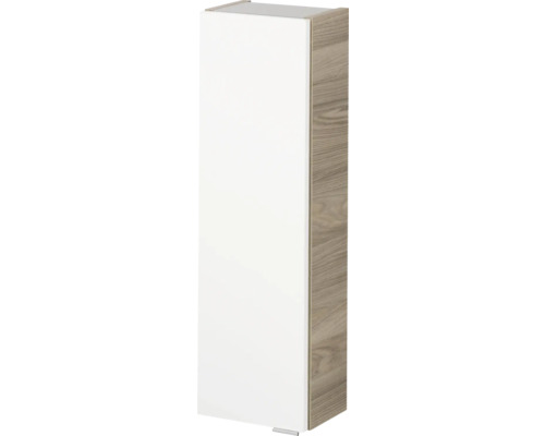 Hängeschrank FACKELMANN Luxor Steinesche weiß 20x68 cm 79813 Hängeschrank mit einer Tür und Holzstruktur