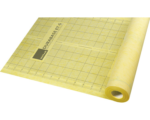 Bande d'étanchéité Dural Durabase 25 x 2,25 m rouleau certification ETA Dural Durabase ET-S Natte de découplage partiellement enroulée