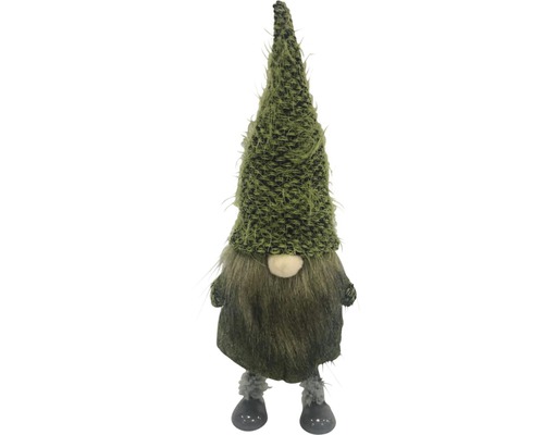 Figurine décorative Lafiora gnome h 27 cm vert