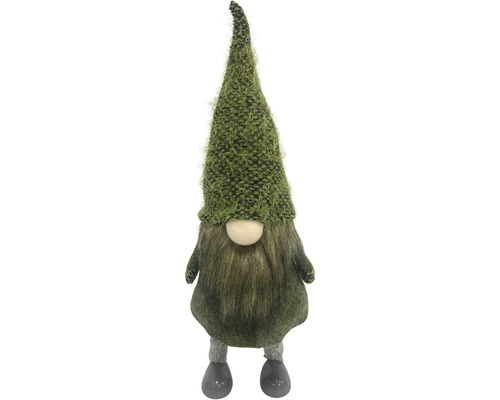 Figurine décorative Lafiora gnome debout h 40 cm vert