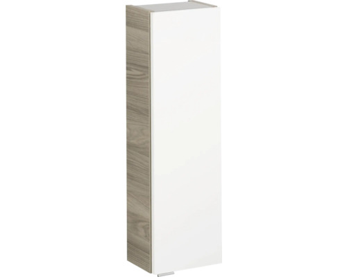 Armoire suspendue FACKELMANN Luxor frêne commun blanc 20x68 cm 79823 Armoire haute avec porte et structure en bois
