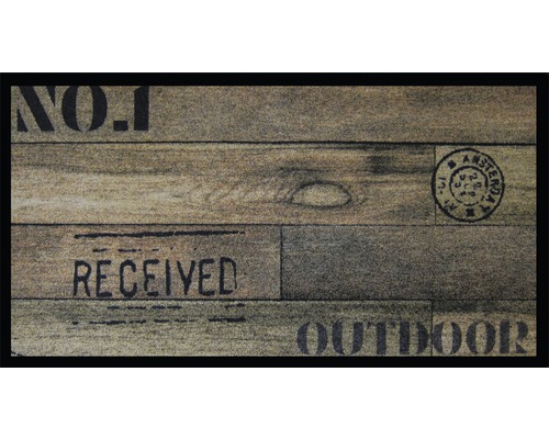 Läufer Cr. Outdoor Wood braun 66x120 cm