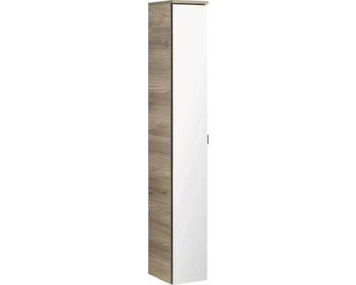 Meuble haut FACKELMANN Luxor frêne commun 20x140 cm 79870 Armoire haute de salle de bain avec porte et aspect bois