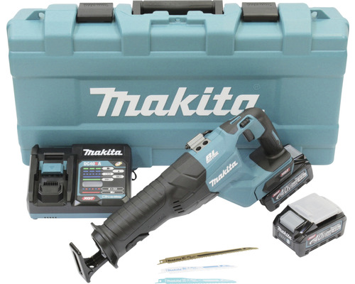 Scie sabre sans fil Makita XGT ® JR001GM201 40 V, avec 2 batteries (4,0 Ah), chargeur et valise de transport