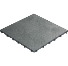 Dalle à clipser en plastique florco floor, 40 x 40 cm, gris-thumb-0