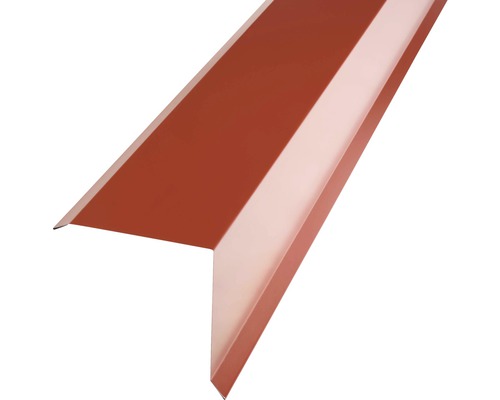 Angle d'arête PRECIT pour tuile métallique rouge oxyde RAL 3009 2000 x 95 x 100 mm