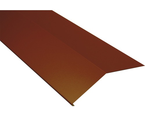 Support de gouttière PRECIT pour tuile métallique rouge oxyde RAL 3009 2000 x 90 x 108 mm