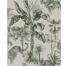 Papier peint intissé 108211 bananier gris
