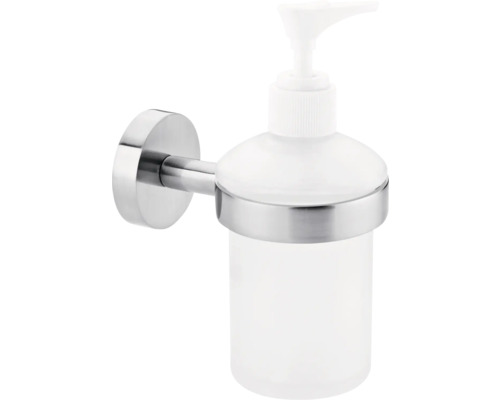 Distributeur de savon tesa avec support MOON, aspect acier inoxydable
