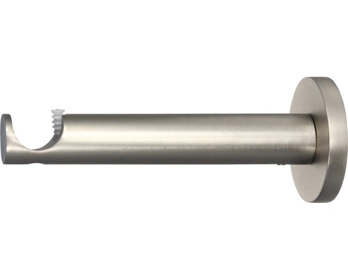 Wandträger 1-läufig für Rivoli edelstahl-optik Ø 20 mm 12 cm lang