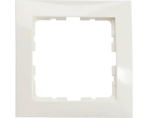 Plaque d'interrupteur simple encadrement Berker S,1 blanc polaire brillant