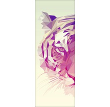 Leinwandbild Polygonal Tiger 27x77 cm