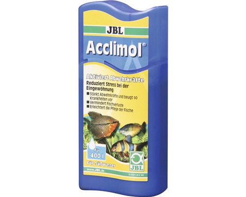 Wasseraufbereiter JBL Acclimol 100 ml Wasseraufbereitungsmittel für Süßwasser-Aquarien zur Eingewöhnung von Fischen