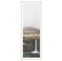 Tableau mural encadré avec cascade, rochers et paysage