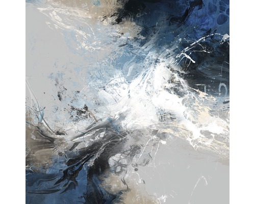 Peinture abstraite avec des éléments pittoresques