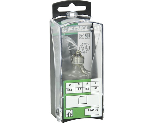 HiKoki Abrundfräser im transparenten Kunststoffgehäuse