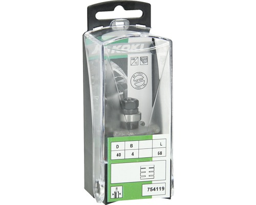 Nutfräser mit Kugellager im transparenten Paket