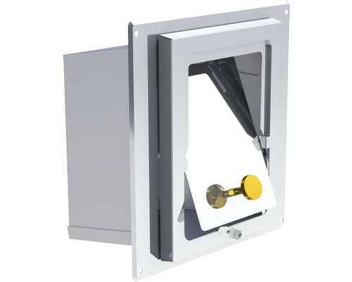 Régulateur de traction Jeremias EW-FU 210x140mm adapté au nettoyage avec bac Trappe de visite pour accès aux zones d''installation