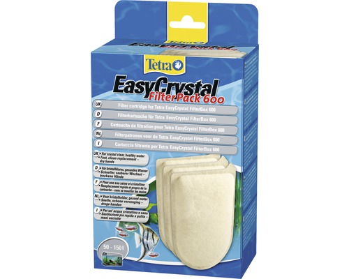 Tetra EasyCrystal Filterpack 600 Cartouches filtrantes dans l''emballage