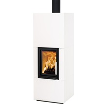 Poêle à bois avec feu de bois