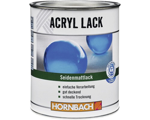 HORNBACH Buntlack Acryllack seidenmatt moosgrün 125 ml