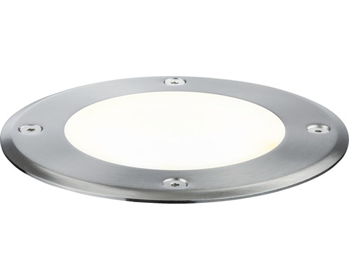 Runde Bodeneinbauleuchte aus Metall mit Schrauben