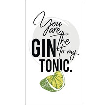 Grafik mit der Aufschrift: You are the Gin to my Tonic.