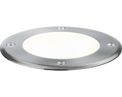 Runde Bodeneinbauleuchte aus Metall mit LED-Licht