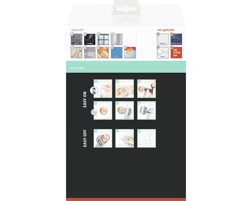 Anwendungsbereich und Montagehinweise auf der Verpackung