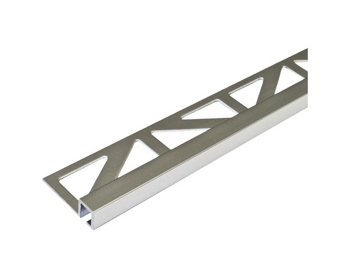 Profilé de finition rectangulaire Squarline aluminium argent 250 cm hauteur 4,5 mm