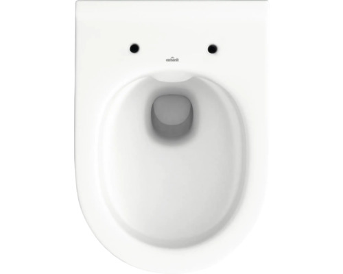 WC à fond creux suspendu Cersanit, vue intérieure