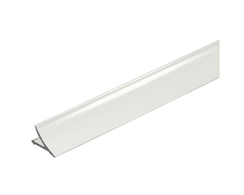Profilé de finition T-Cove, aluminium, blanc, 250 cm