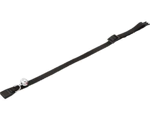 Katzenhalsband Karlie mit Sicherheitsverschluss und Glöckchen 10 mm 15-25 cm schwarz