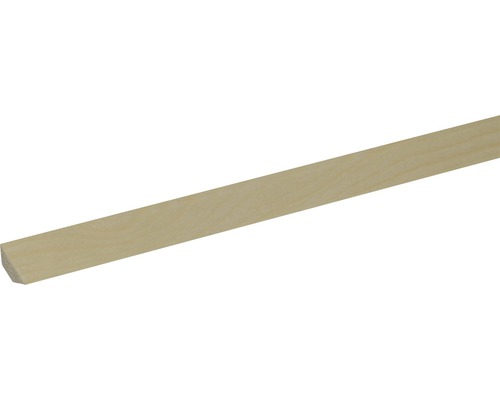 Baguette triangulaire en bois de pin épicéa brut 18x18x1000 mm