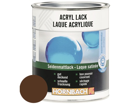 Boîte de laque acrylique avec échantillon de couleur et label ange bleu