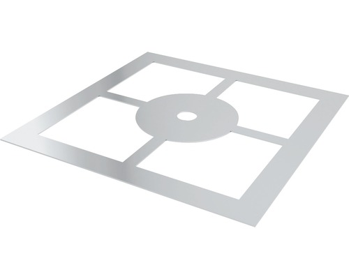 Plaque d'appui Furado F pour bac à condensat avec évacuation par le dessous, à une paroi Ø160mm Plaque d'appui Furado F pour bac à condensat avec évacuation par le dessous, à une paroi Ø160mm
