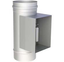 Tuyau de ventilation avec canal latéral rectangulaire