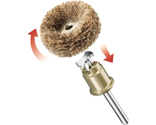 Meule à lamelles avec tige pour perceuses