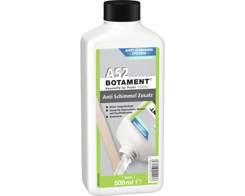 Botament AS2 Anti-Schimmel-Zusatz in einer 500-ml-Flasche