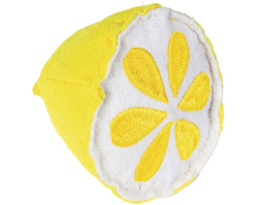 Jouet pour chat Karlie Textile Limone 6,5 cm jaune-0