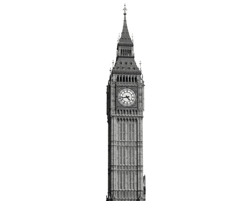 Papier peint panoramique intissé V1-773 Big Ben 1 pce 50 x 250 cm Horloge de la tour Big Ben à Londres