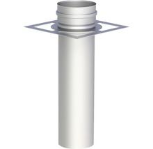 Tuyau en acier inoxydable avec passage de toit carré pour cheminée