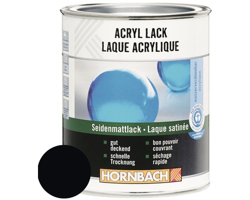 Acryllack Dose seidenmatt mit Hornbach Logo