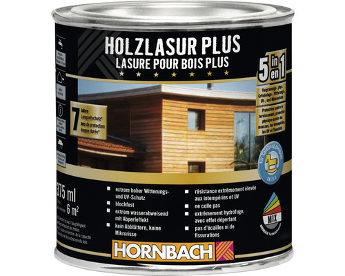 HORNBACH Holzlasur Plus Konsta silbergrau 375 ml