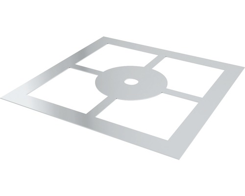 Plaque d'appui Furado F pour bac à condensat avec évacuation par le dessous, à une paroi Ø 180mm Plaque d'appui Furado F pour bac à condensat avec évacuation par le dessous, à une paroi Ø 180mm