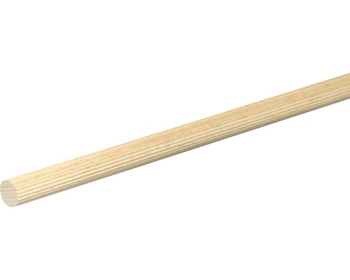 Barre ronde striée hêtre brut Ø 18& mm L& :& 1000& mm Cheville en bois rainurée