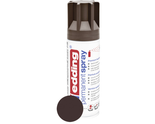 Spray permanent edding® marron chocolat mat 200 ml